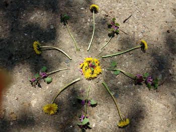 Mandalas aus Naturmaterialien bei NaturReality in Lichtenfels Franken